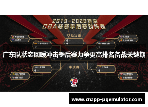 广东队状态回暖冲击季后赛力争更高排名备战关键期